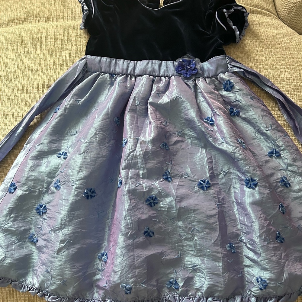 Jona Michelle Navy and Lavender Dress